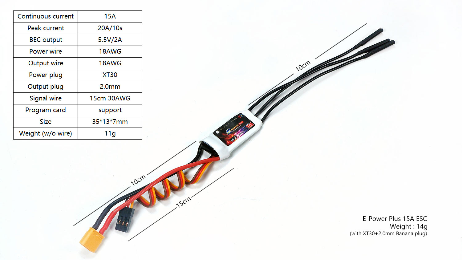Rc Hobby Plus - DW Hobby E-Power Plus série ESC