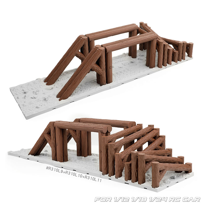 Obstacles de piste en bois sim - Rc Hobby Track avis et prix