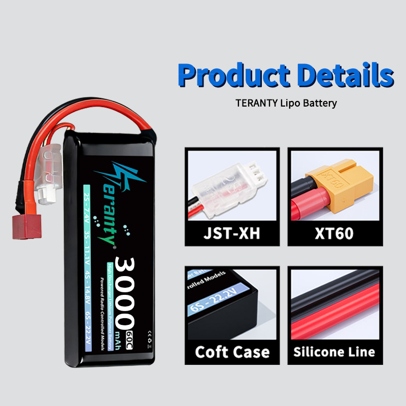 Batterie Lipo TERANTY 2S 3000m - Rc Hobby & Maskinservice I Eskilstuna avis et prix