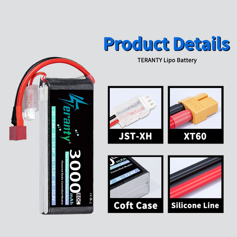 Batterie Lipo TERANTY 2S 3000m - Rc Hobby & Maskinservice I Eskilstuna avis et prix