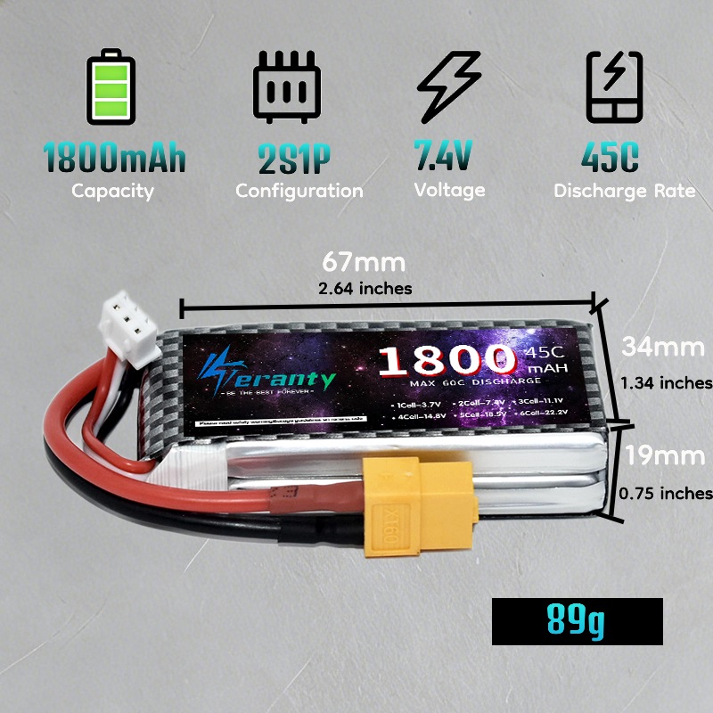 Batterie Lipo TERANTY 2S 3S 4S - Lipo Battery 4S avis et prix