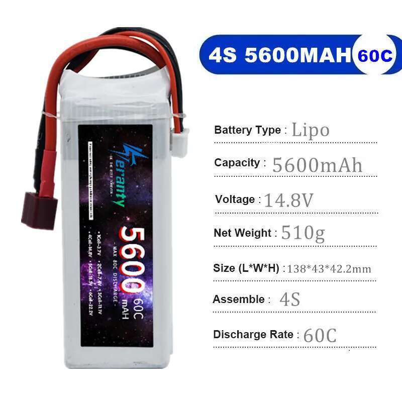 TERANTY 5600 MAH 60C 2S 3S 4S  - Lipo Battery 4S avis et prix